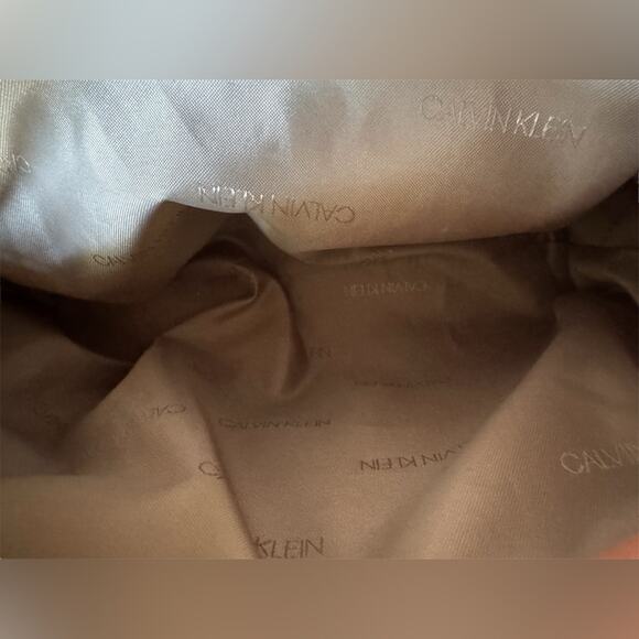 Calvin Klein Ava Hobo Saffiano Leather Mustard Shoulder Bag - Picture 13 of 13